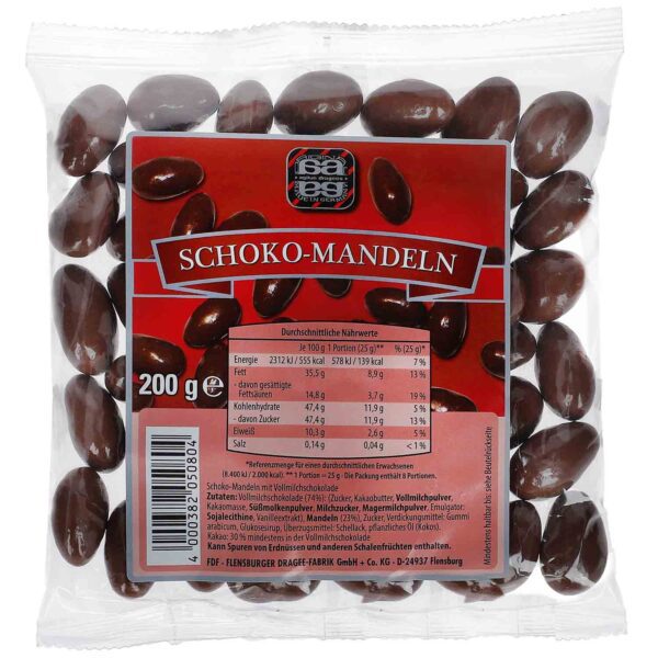 Agilus Schoko Mandeln 200g No1 2226