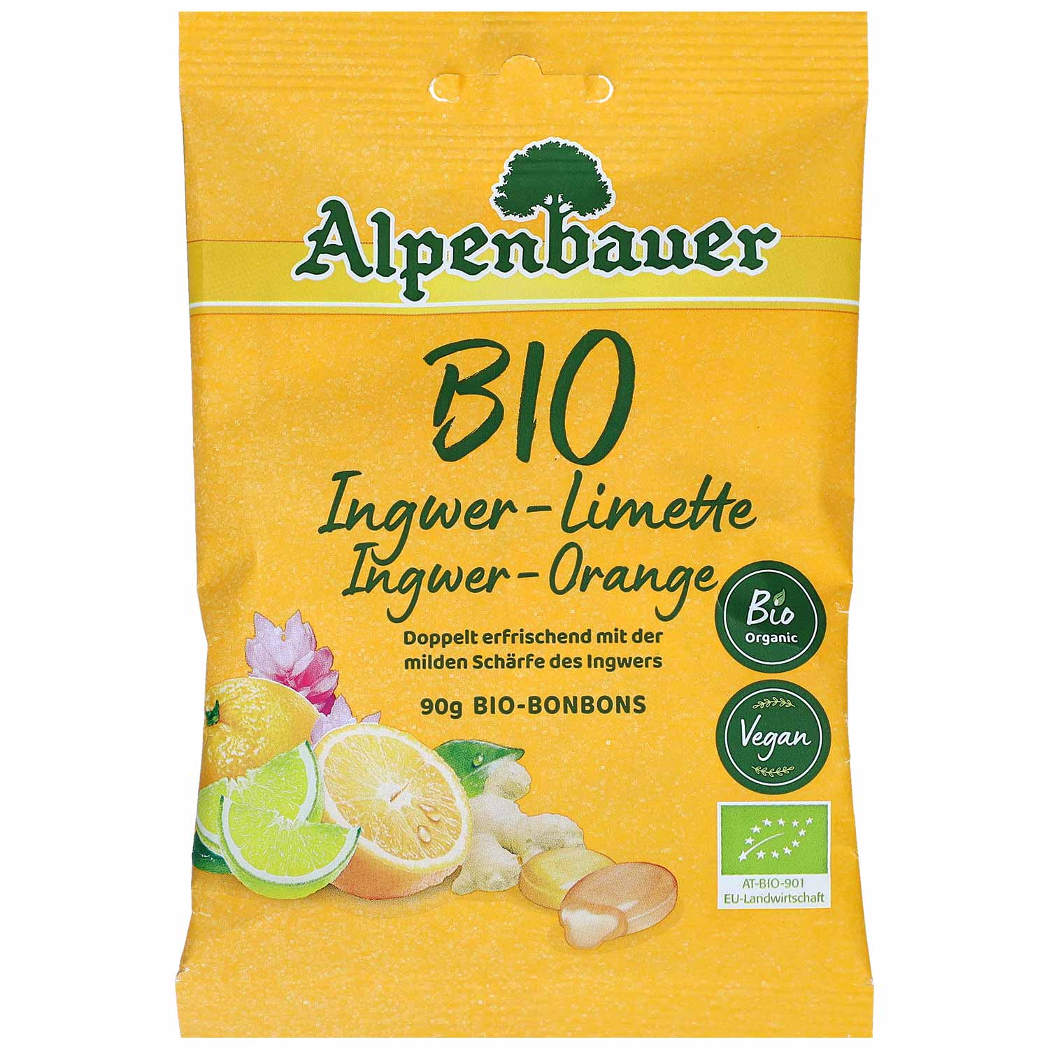 alpenbauer-bio-ingwer-limette-ingwer-orange-bonbons-90g-no1-3531 Alpenbauer Bio Ingwer Limette Ingwer Orange Bonbons 90g No1 3531