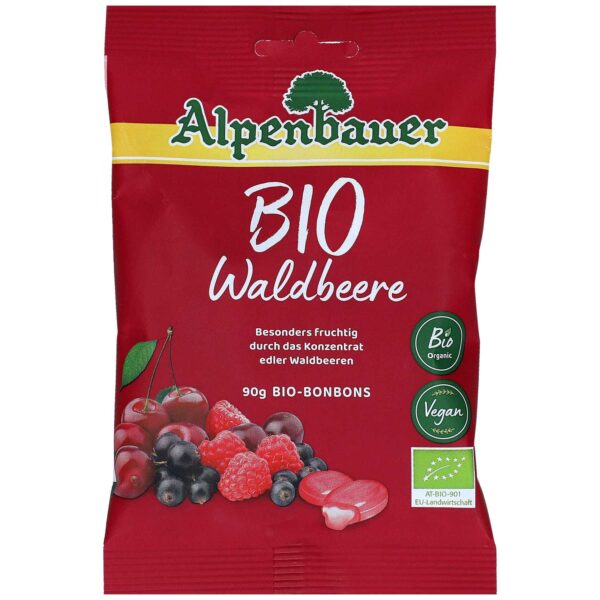 Alpenbauer Bio Waldbeere Bonbons 90g No1 3249