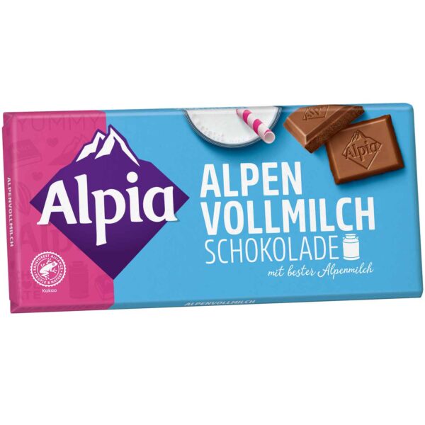 Alpia Alpenvollmilch Schokolade 100g No1 1921