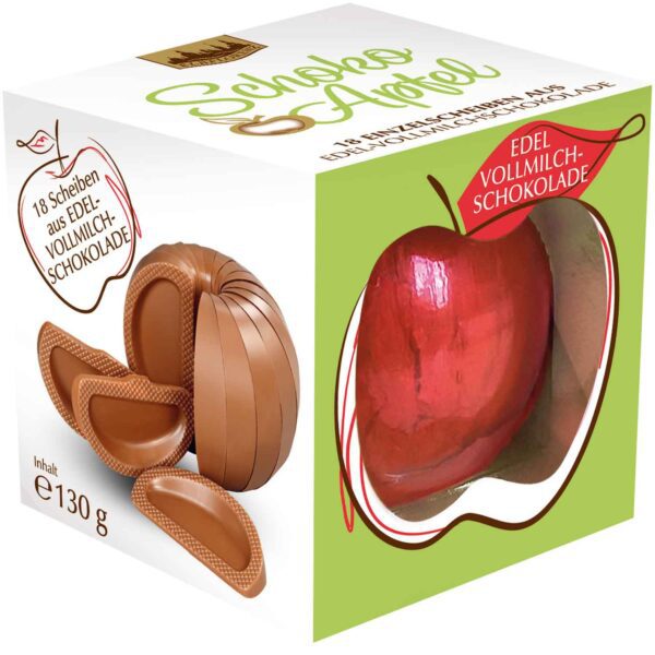 Argenta Schoko Apfel Edel Vollmilchschokolade 130g No1 0108