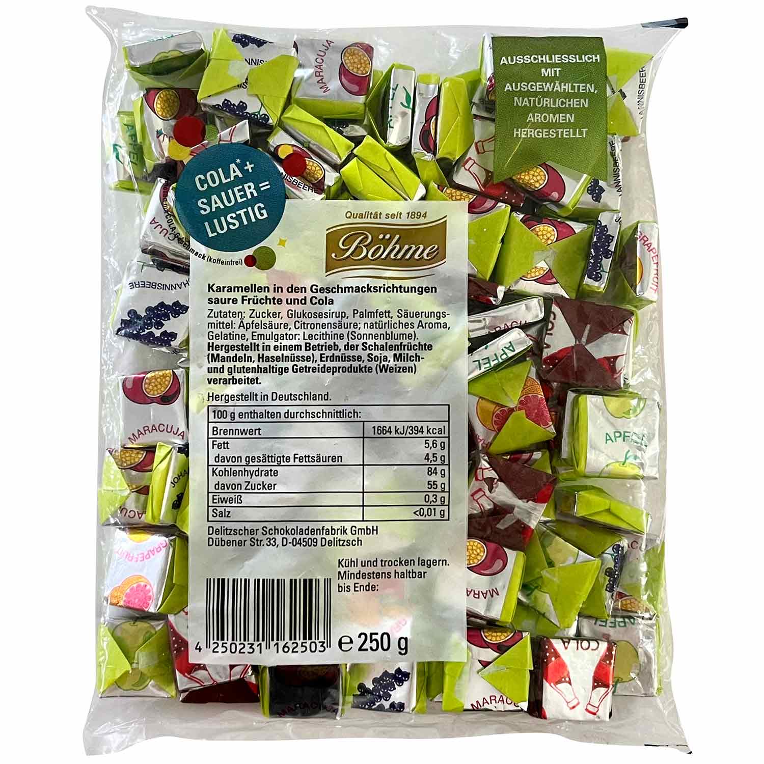 boehme-fruchtkaramellen-cola-sauer-250g-no1-0355 Boehme Fruchtkaramellen Cola Sauer 250g No1 0355