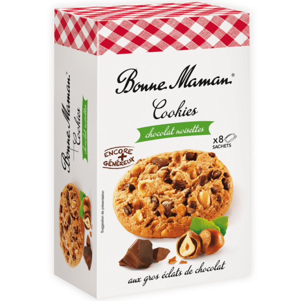 Bonne Maman Cookies Chocolat Et Noisettes 225g
