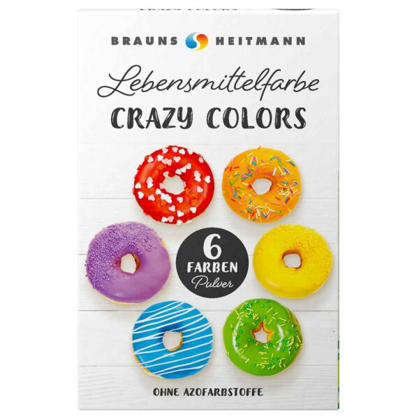 Brauns Heitmann Lebensmittelfarbe Crazy Colors 6er No1 0503