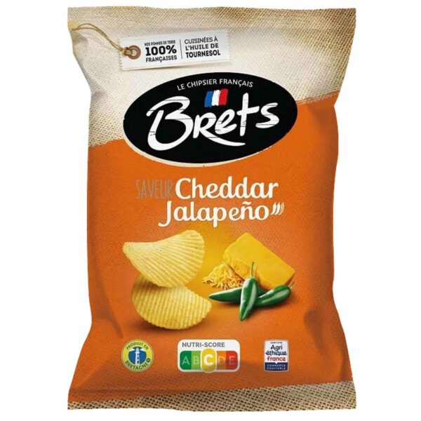 Brets Chips Cheddar Jalapeno 125g No1 4722