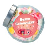 Bunter Mix 039 Beste Schwester 039 Im Bonbon Glas 930g No1 3248