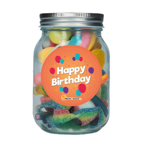 Bunter Mix 039 Happy Birthday 039 Schraubdeckel Glas 250g No1 5214