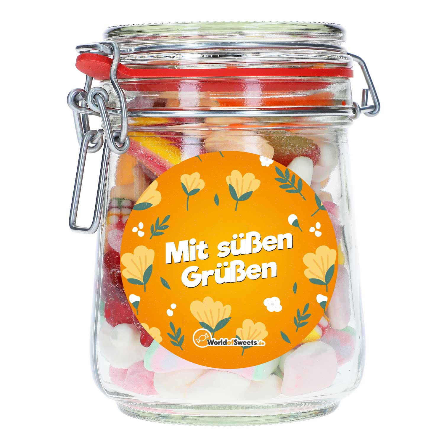 bunter-mix-039-mit-suessen-gruessen-039-im-glas-400g-no1-1523 Bunter Mix 039 Mit Suessen Gruessen 039 Im Glas 400g No1 1523