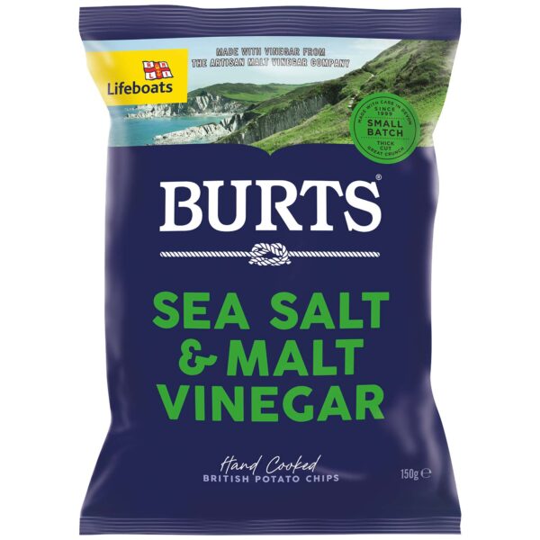 Burts Sea Salt Amp Malt Vinegar 150g No1 4952