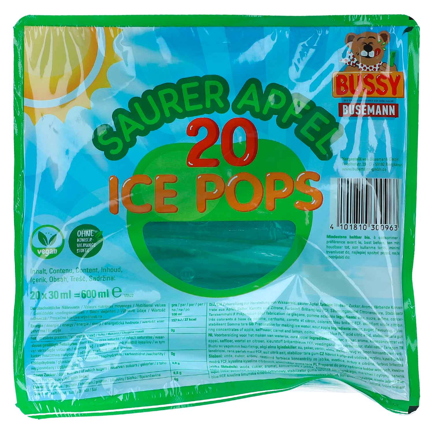 bussy-ice-pops-saurer-apfel-20x30ml-no1-1959 Bussy Ice Pops Saurer Apfel 20x30ml No1 1959