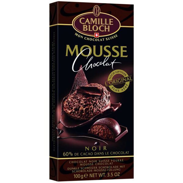 Camille Bloch Mousse Chocolat Noir 60 Cacao 100g No1 1957