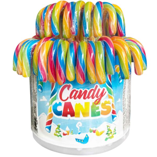 Candy Canes Zuckerstangen 12cm Regenbogen 72er No1 2554