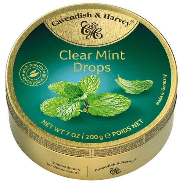 Cavendish Amp Harvey Clear Mint Drops 200g