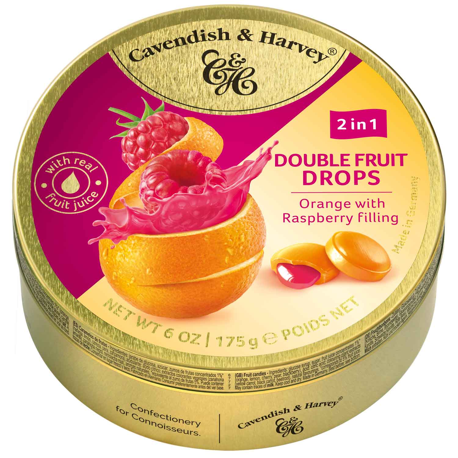 cavendish-amp-harvey-double-fruit-drops-orange-with-rasperry-filling-175g-no1-5512 Cavendish Amp Harvey Double Fruit Drops Orange With Rasperry Filling 175g No1 5512