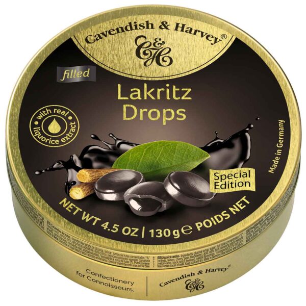 Cavendish Amp Harvey Filled Lakritz Drops 130g