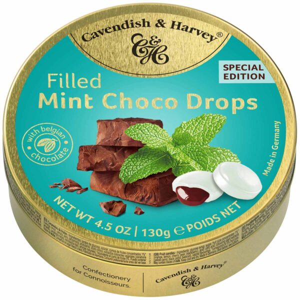 Cavendish Amp Harvey Filled Mint Choco Drops 130g No1 3556
