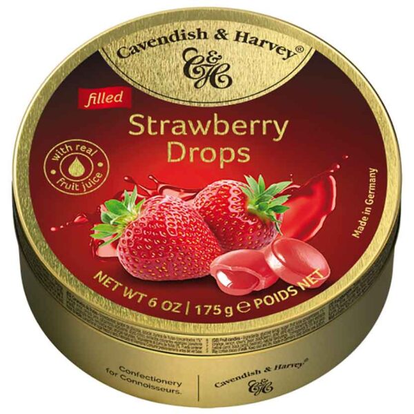 Cavendish Amp Harvey Strawberry Drops Filled 175g