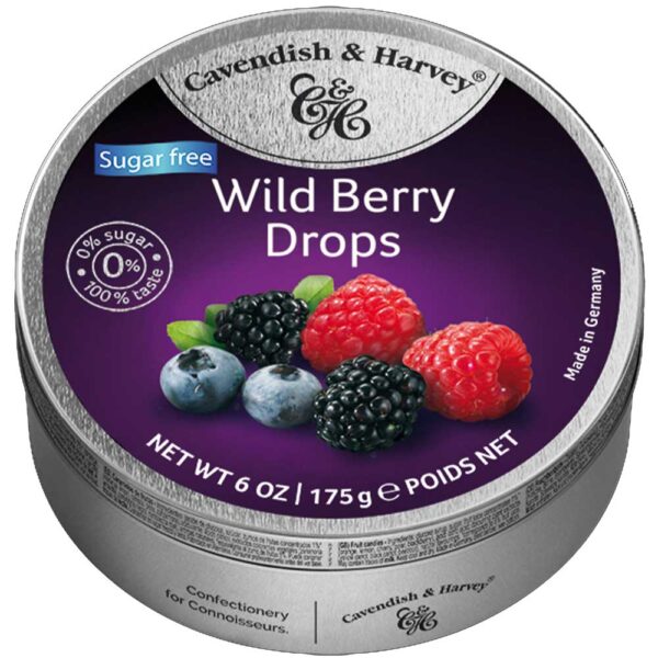 Cavendish Amp Harvey Wild Berry Drops Sugarfree 175g1