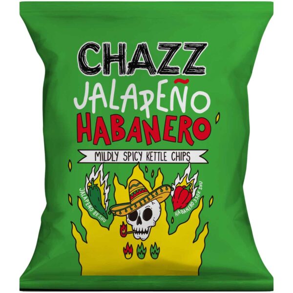 Chazz Kettle Chips Jalape O Habanero Mildly Spicy 50g No1 4744