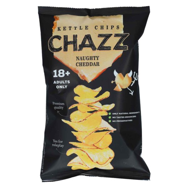 Chazz Kettle Chips Naughty Cheddar 90g No1 0222