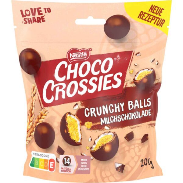 Choco Crossies Crunchy Balls Milchschokolade 200g No1 0511