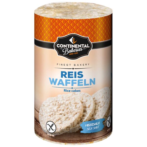 Continental Bakeries Reiswaffeln Meersalz 100g No1 0646