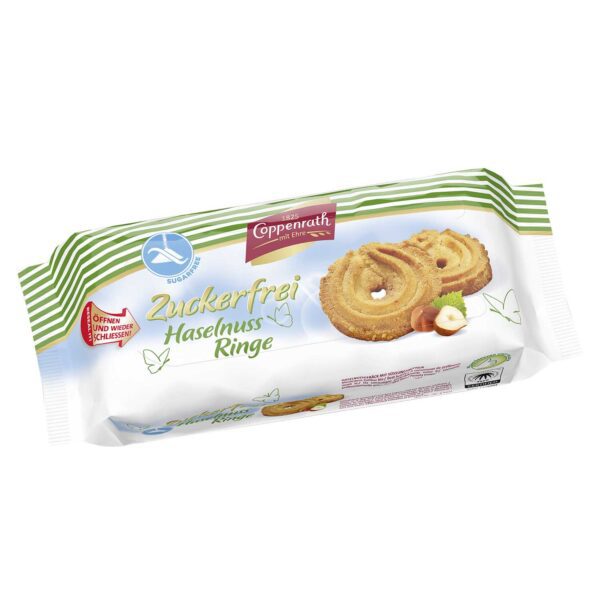 Coppenrath Zuckerfrei Haselnuss Ringe 200g No1 1826
