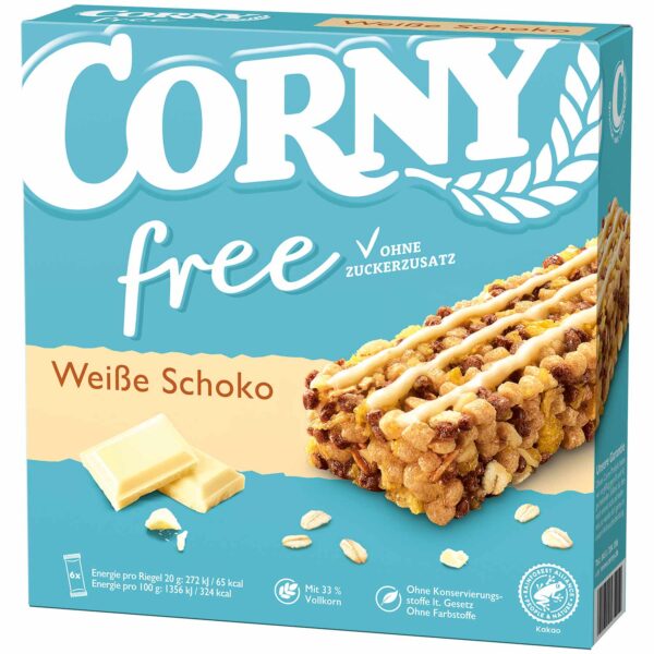 Corny Free Weisse Schoko 6x20g No1 1901