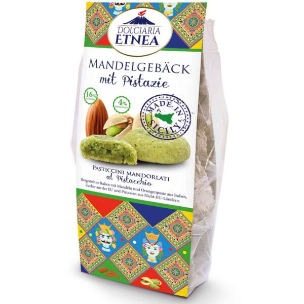 Dolciaria Etnea Mandelgebaeck Mit Pistazie 100g No1 3732