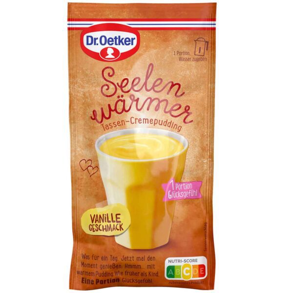 Dr. Oetker Seelenwaermer Tassen Cremepudding 58g No1 2626