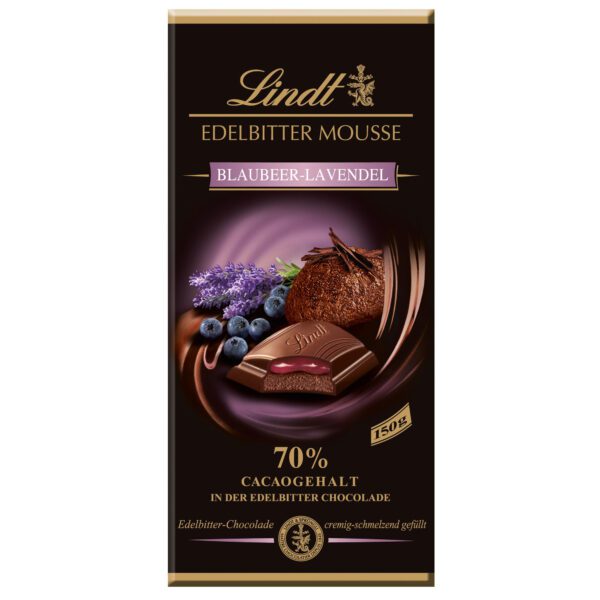 Edelbitter Mousse Blaubeer Lavendel