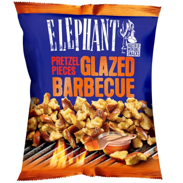Elephant Pretzel Pieces Glazed Barbecue 125g No1 0938