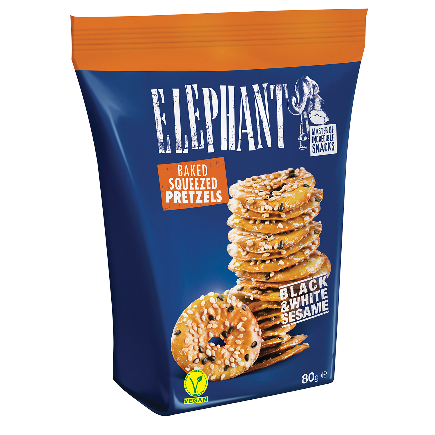 elephant-squeezed-pretzels-black-amp-white-sesame-80g-no1-2758 Elephant Squeezed Pretzels Black Amp White Sesame 80g No1 2758
