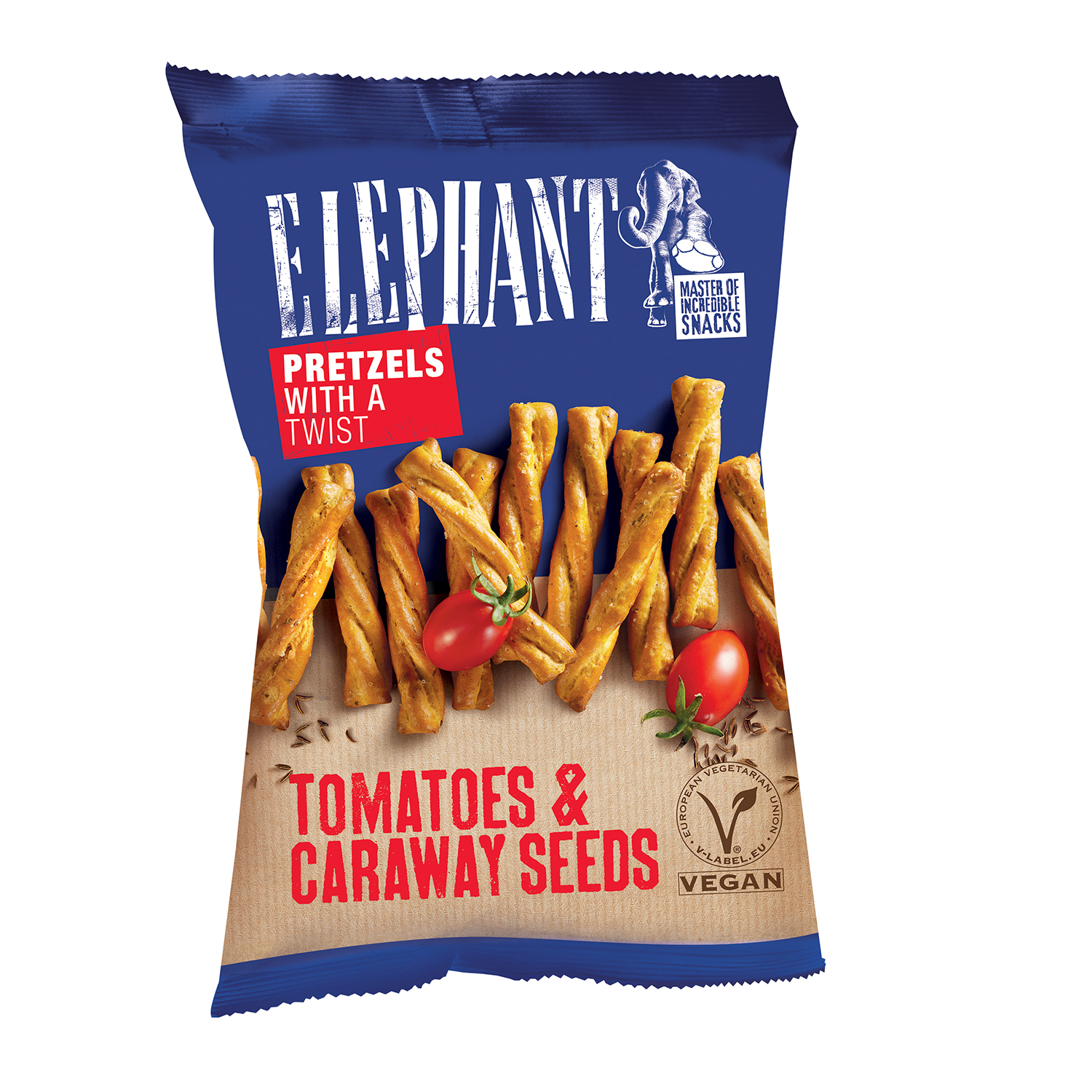 elephant-twisted-pretzels-tomatoes-amp-caraway-160g-no1-5253 Elephant Twisted Pretzels Tomatoes Amp Caraway 160g No1 5253