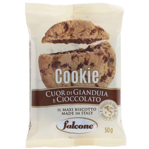 Falcone American Cookie Cuor Di Gianduia E Cioccolato 50g No1 1622