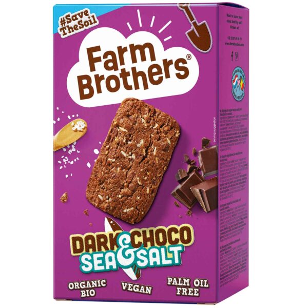 Farm Brothers Dark Choco Amp Sea Salt Bio 135g No1 5946