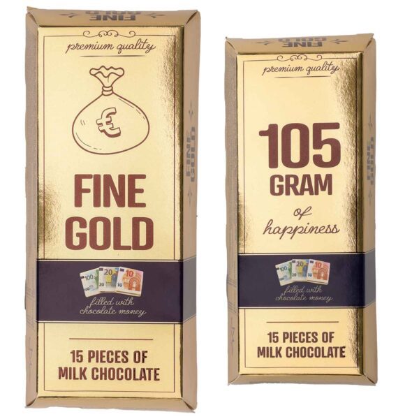 Fine Gold Golden Chocolate Brick 105g No1 3919