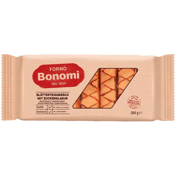 Forno Bonomi Blaetterteiggebaeck Mit Zuckerglasur 200g No1 0231