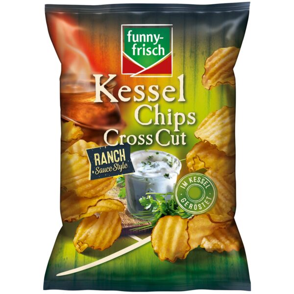 Funny Frisch Kessel Chips Cross Cut Ranch Sauce 120g No1 1613