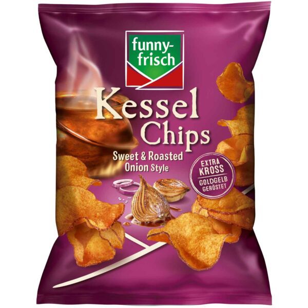Funny Frisch Kessel Chips Sweet Amp Roasted Onion Style 120g No1 4141