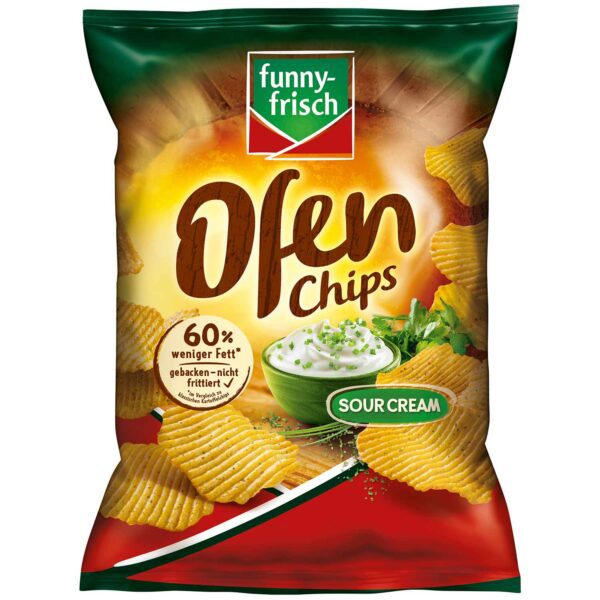 Funny Frisch Ofen Chips Sour Cream 125g No1 5357