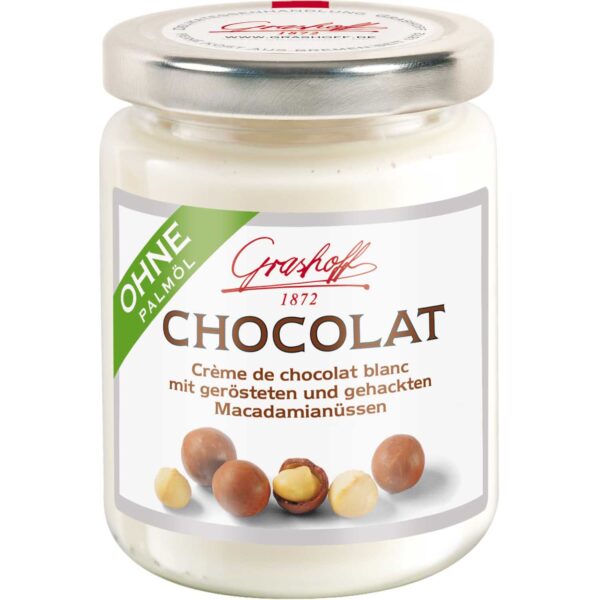 Grashoff Chocolat Blanc Mit Ger Steten Und Gehackten Macadamian Ssen 250g