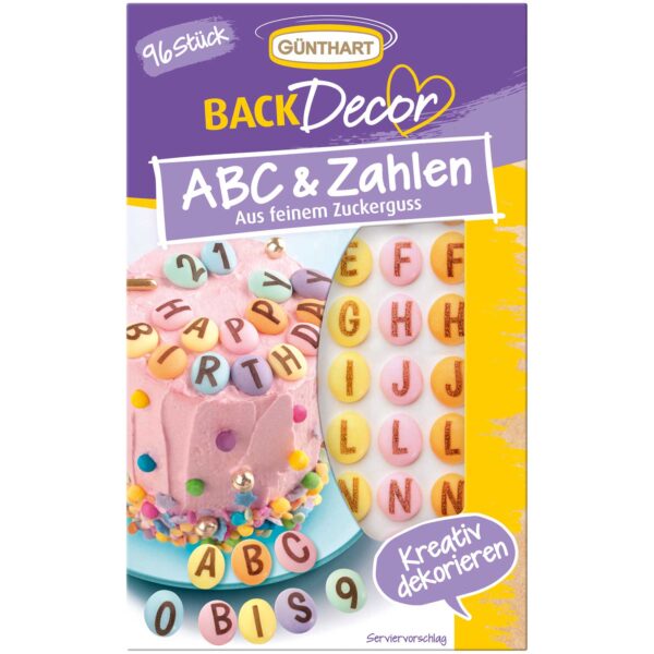 Guenthart Backdecor Abc Amp Zahlen 96er No1 0918
