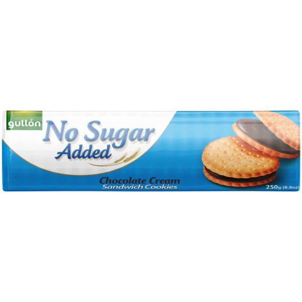Gull N No Sugar Added Chocolate Cream Sandwich Cookies 250g No1 2203