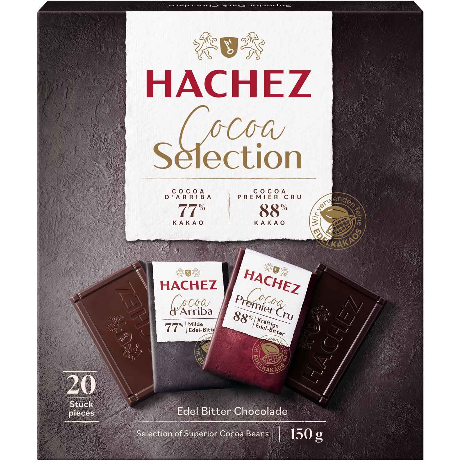 hachez-cocoa-selection-taefelchen-150g-no1-0330 Hachez Cocoa Selection Taefelchen 150g No1 0330