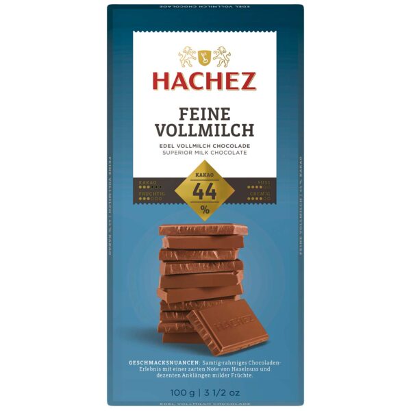 Hachez Feine Vollmilch 44 Kakao 100g No1 1857