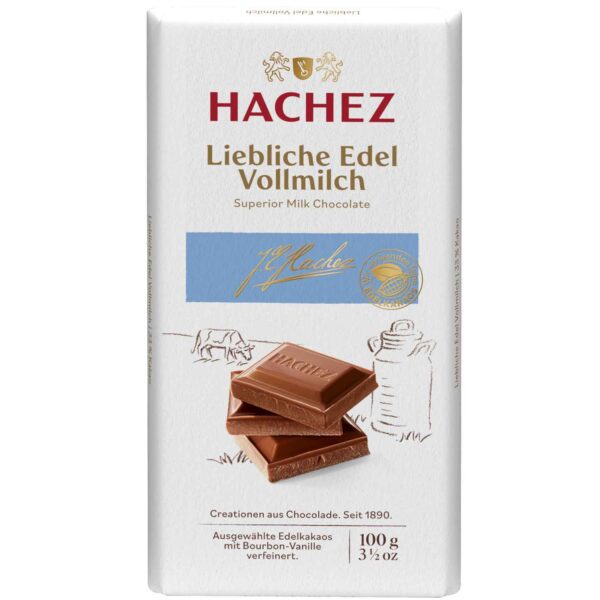 Hachez Liebliche Edel Vollmilch 100g No1 2955
