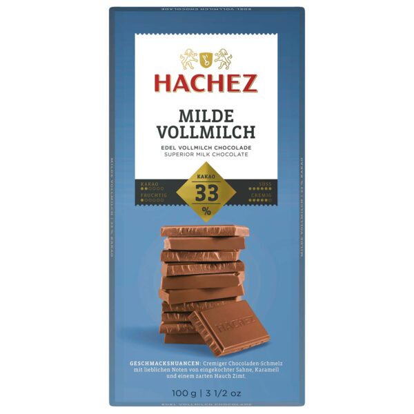 Hachez Milde Vollmilch 33 Kakao 100g No1 0238
