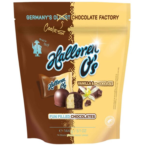 Halloren O 039 S Vanilla Amp Chocolate 144g No1 2101