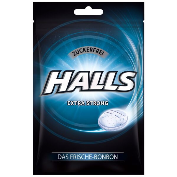 Halls Extra Strong Zuckerfrei